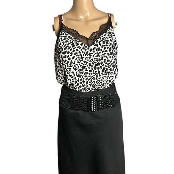 BLASHE NWT cami,lace,animal print,satin feel,romantic,mob wife,whimsigoth,fairy - Picture 7 of 16